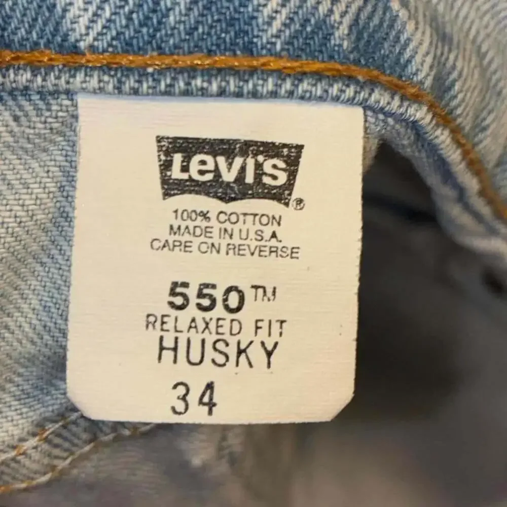 Vintage Levi's 550 Orange Tab Denim Shorts
